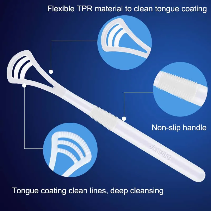 Limpiador de lengua de silicona de estilo Simple para ni&ntilde;os y adultos, cepillo de dientes suave para limpieza Oral, raspador de lengua, cuidado bucal, 1 unidad-2