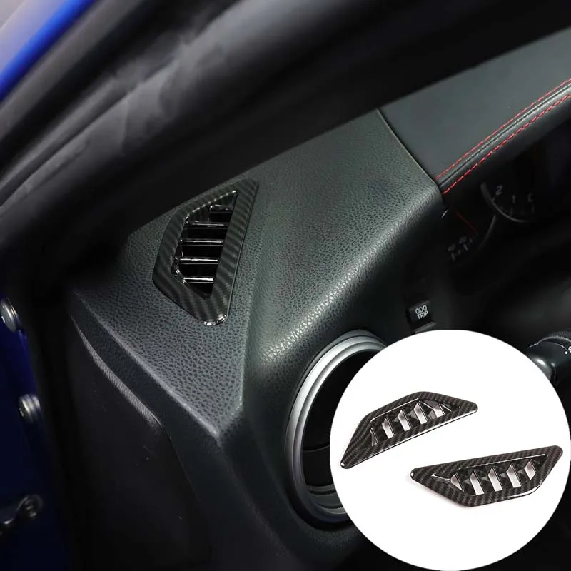 

2 Piece Set Car Accessories Car Dashboard Air Outlet Frame Cover Air Conditioner Cover Trim ABS For Toyota 86/Subaru BRZ 12-20