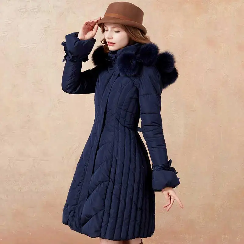 Новинка зимы 2018 женские обнаруживаемые помпоны из лисьего меха бандажный тонкий