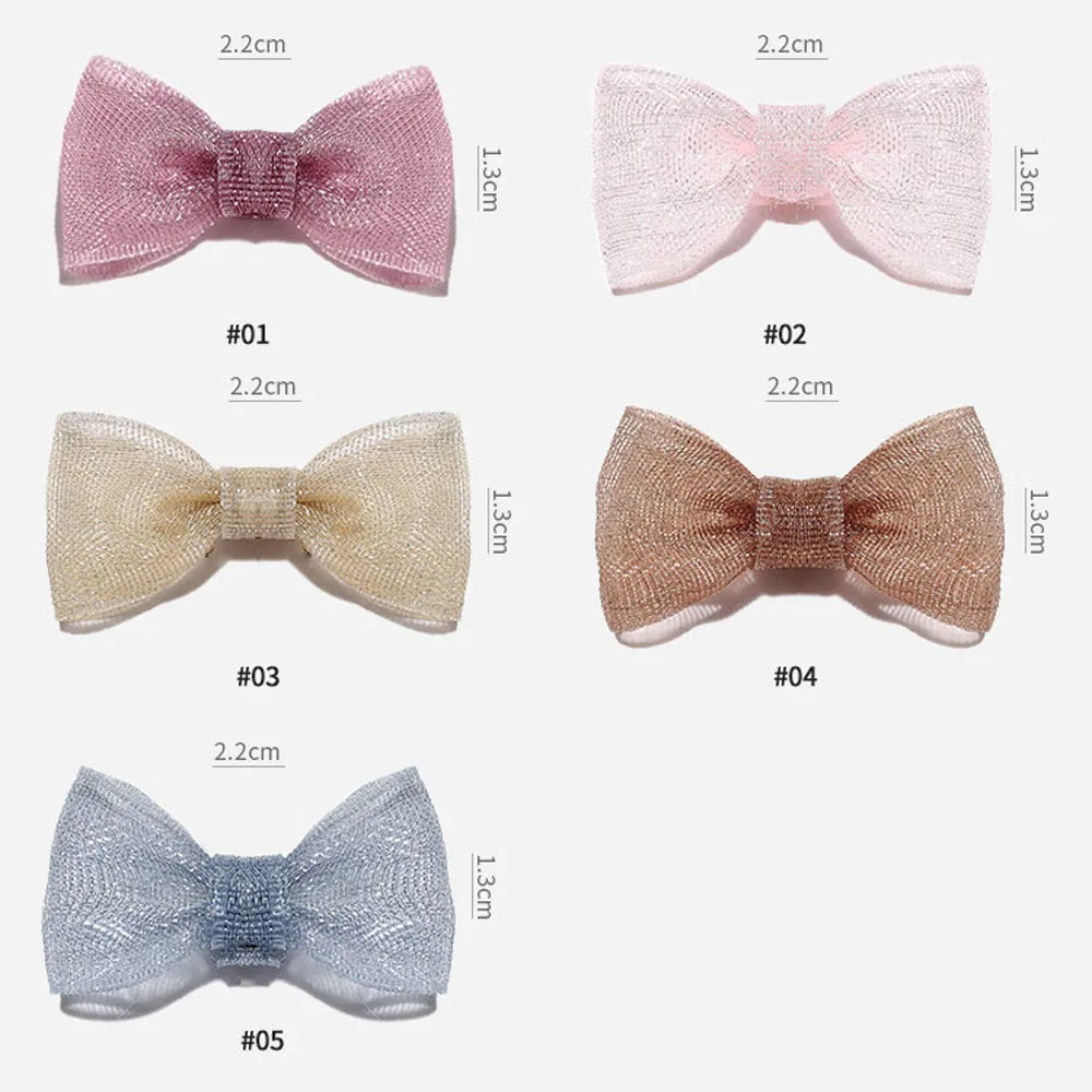 

3D Fashion Mesh Bow Nail Ornaments Luxury Vintage Lace Glamour Fashion Nail Art Accessories Manicure Accessories