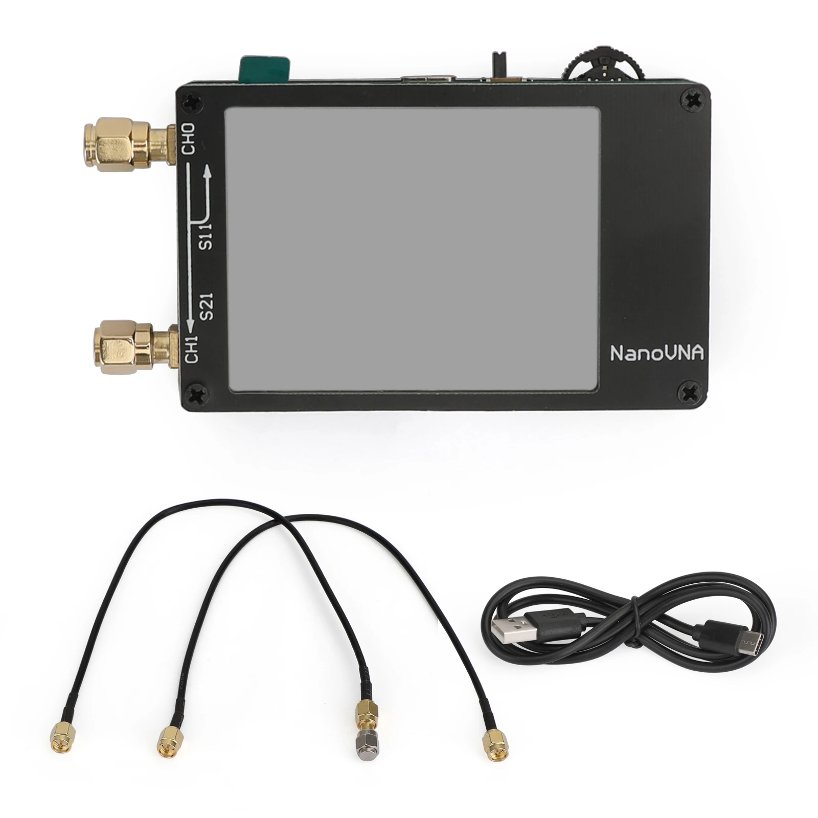

Areyourshop Nano VNA Vector Network Analyzer HF VHF UHF Antenna 2.8"TFT Screen 50KHz-900MHz