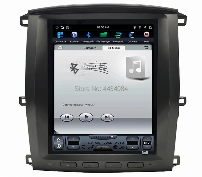 Автомобильный gps радиоприемник Ouchuangbo PX6 головное устройство для Lexus LX470/LX-470 2002-2007 с
