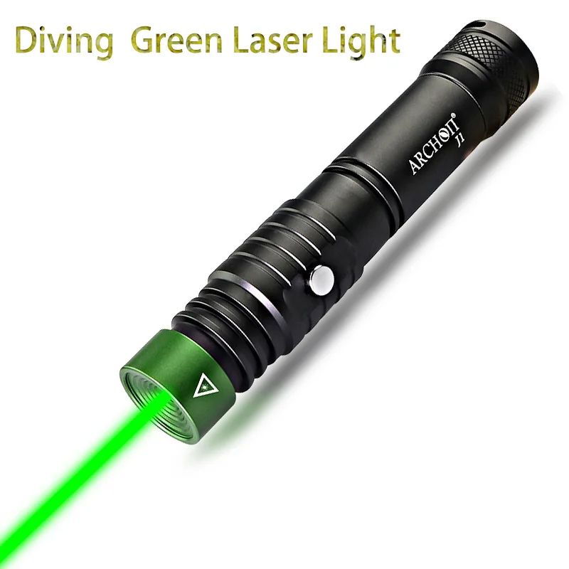 

ARCHON J1 100m Diving Laser Pointer Green Laser Pointers Torch Powerful Led Tactical Laser Flashlight 18650 Battery Optional