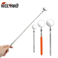 niceyard auto telescoping inspection round mirror telescopic detection lens car angle view pen extending hand tools set