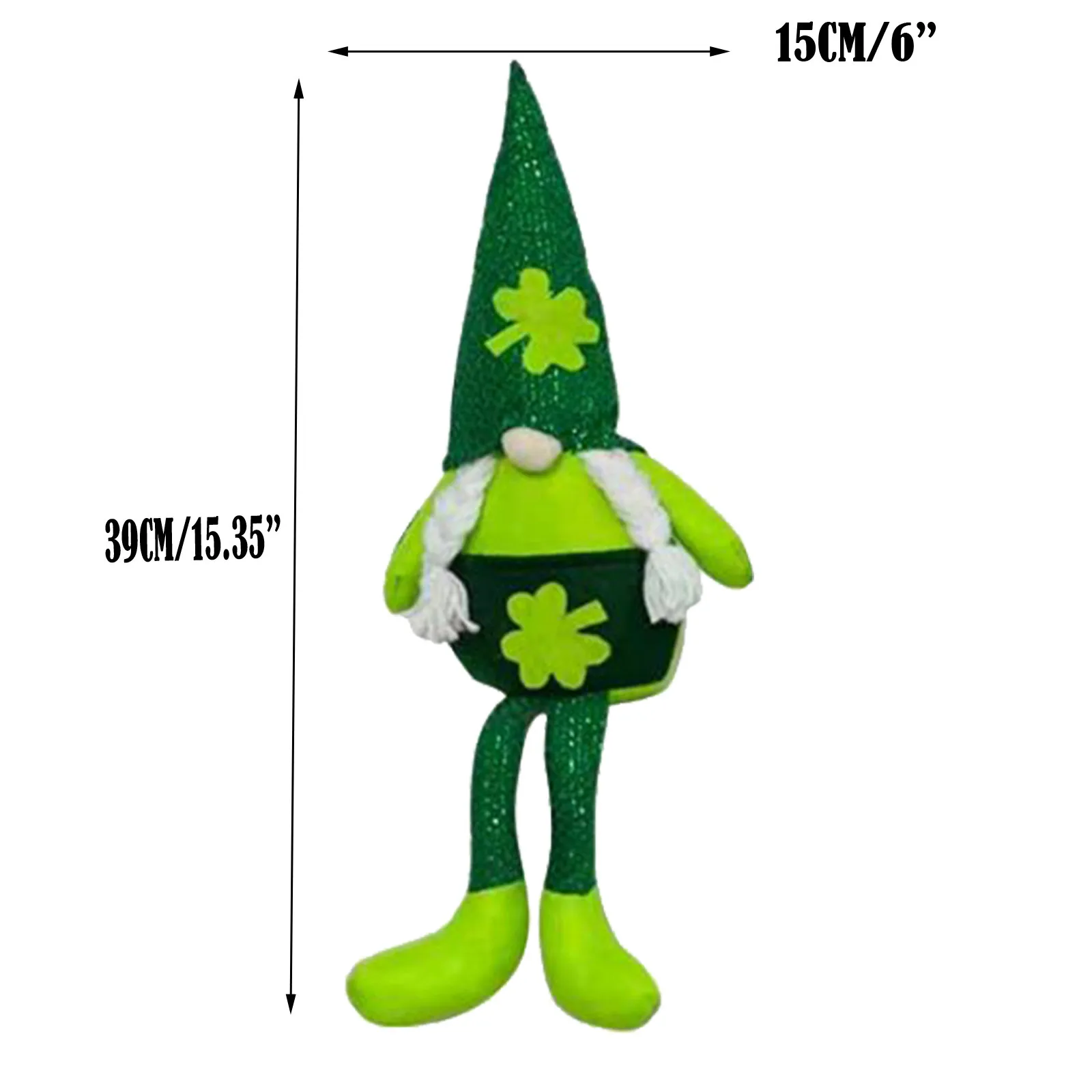 

Plush Doll St. Patrick's Day Ornaments Lrish Green Shamrock Faceless Doll Accompanying Toys Dropshipping