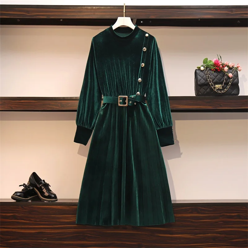 Для женщин Элегантные Бархатные вечерние Платье черного цвета с длинными