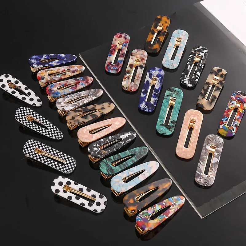 Полосатый Акриловый Мраморный Ацетатный прозрачный фотографический зажим с