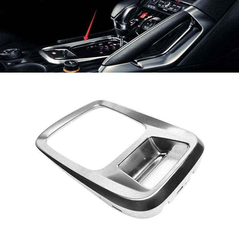 

Gear Shift Lever Decorative Frame Trim Cover Electronic Hand Brake Switch Trim Gear Border Panel For Peugeot 3008 #98012776VV