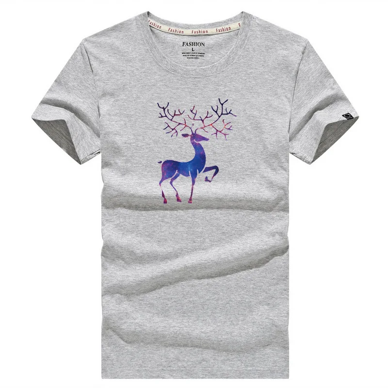 

2021 new style cotton short-sleeved T-shirt men's fashion cartoon printing T-shirt large size high-quality top men