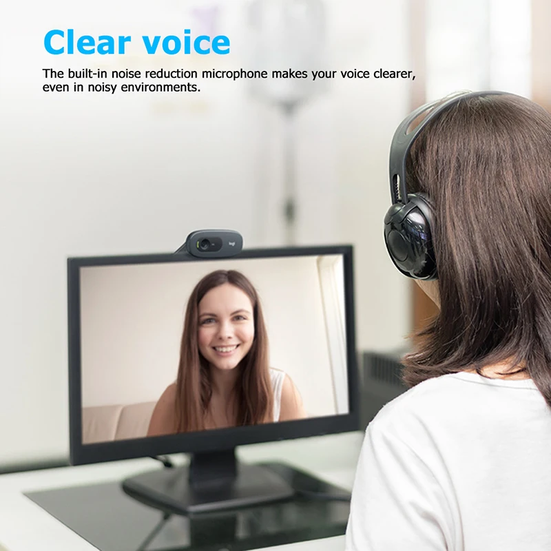 Оригинальная веб камера Logitech C270/C270i IPTV HD 720P со встроенным микрофоном USB