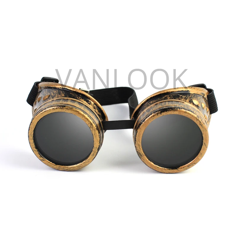 Модные праздничные солнцезащитные очки в стиле панк стимпанк-рок Необычные