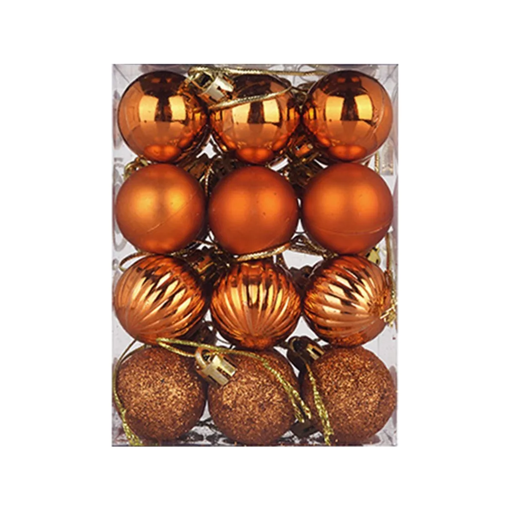 Christmas Decorations For Home 30mm Christmas Xmas Tree Ball Bauble Hanging Home Party Ornament Decor 24PCS