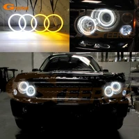 for land rover range rover vogue l322 sport hse l320 ultra bright day light turn signal light smd led angel eyes halo rings kit