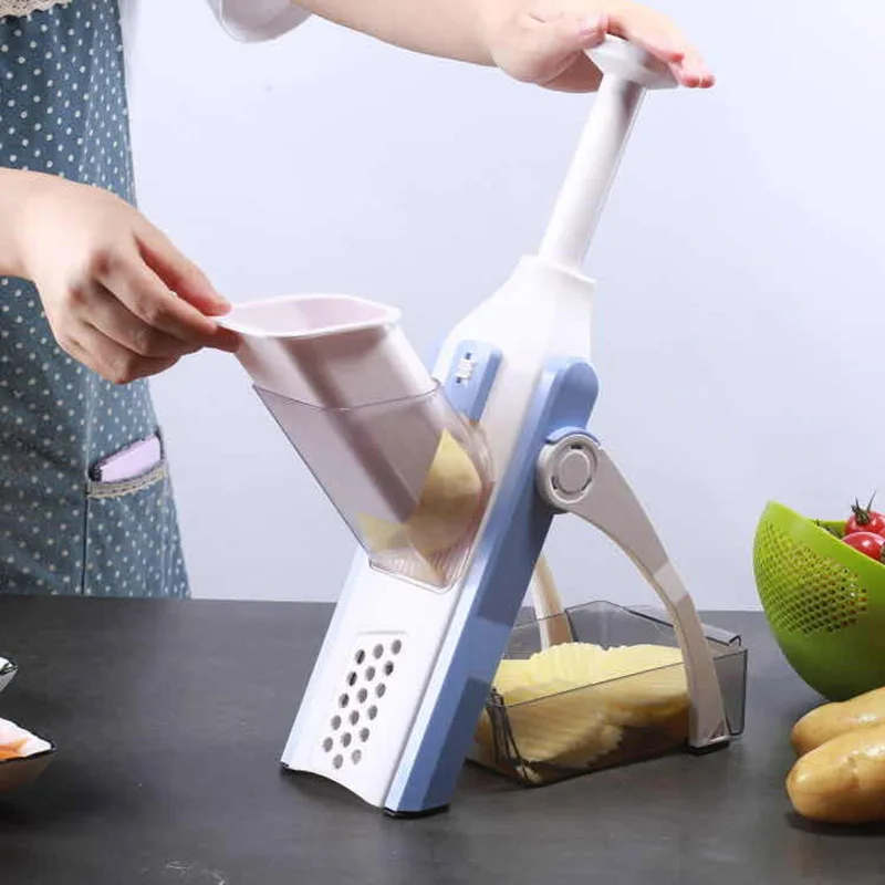 Multi Purpose 5 in 1Shredder Cutter Vegetable Slicer Artifact Shred Slice Fruit Potato Peeler Kitchen Accessories Manual Slicers | Дом и сад