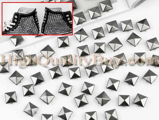 Пирамидальные шпильки 10 мм 100 шт./лот пирамидальные в стиле панк шипы заклепки для