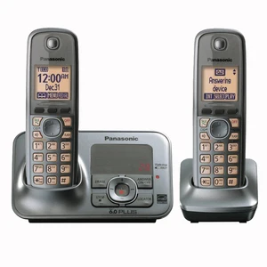 dect digital cordless phone with intercom voice mail backlit lcd wireless telephone for office home bussiness gray free global shipping