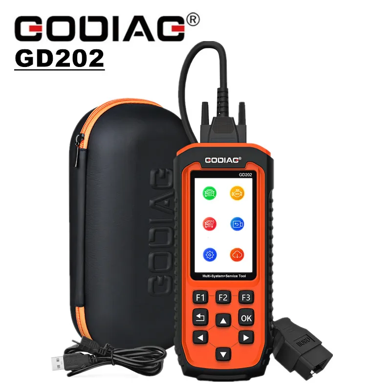 

GODIAG GD202 двигатель ABS SRS коробка передач 4 Система сканирования с 11 специальными функциями