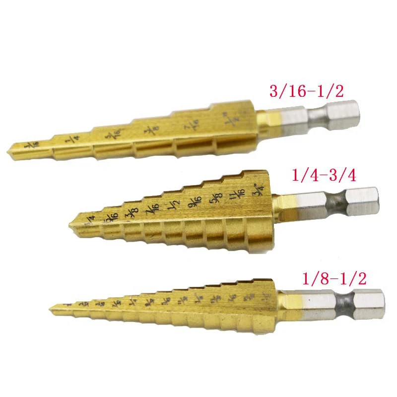 Набор ступенчатых Сверл из быстрорежущей стали кобальт 50 размеров 5 шт. |