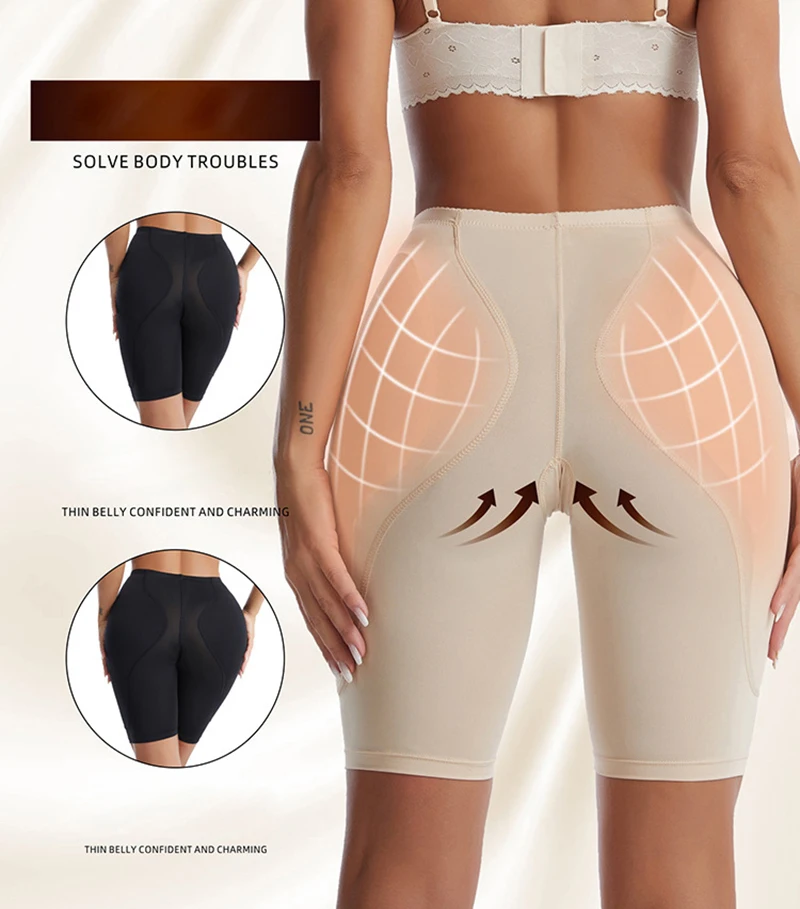 Трусики с подкладкой для ягодиц Корректирующее белье женское нижнее тренажер