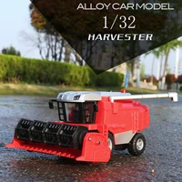 new 132 alloy farm harvester model farm weeder toy simulated sound light pull back childrens toy free shipping