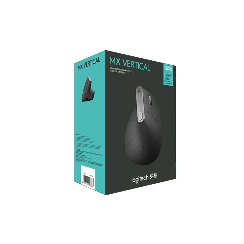 Vertical Wireless Bluetooth Mouse Logitech MX Vertical Mice With FLOW 2.4GHz USB Nano For Laptop PC  Wirless Gaming Mouse