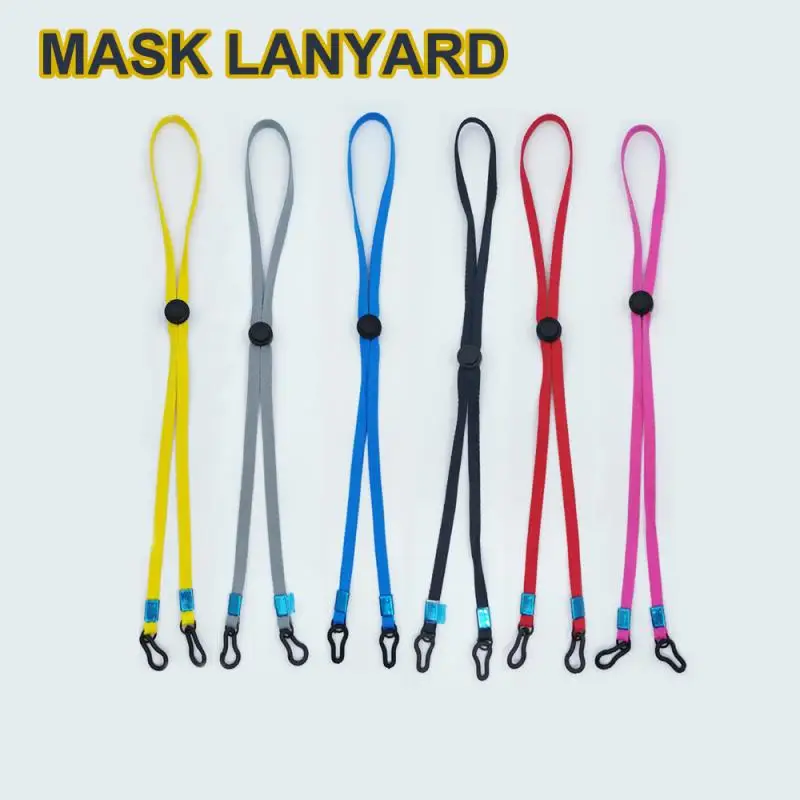 

Adjustable Mask Lanyard Handy&Convenient Safety Mask Rest&Ear Holder Rope Portable Mouth Mask Hang On Neck Rope Hooks