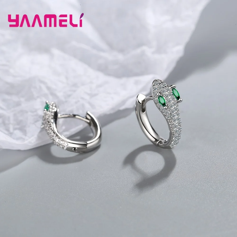 Женские серьги-кольца из серебра 2021 пробы с фианитом | Украшения и аксессуары