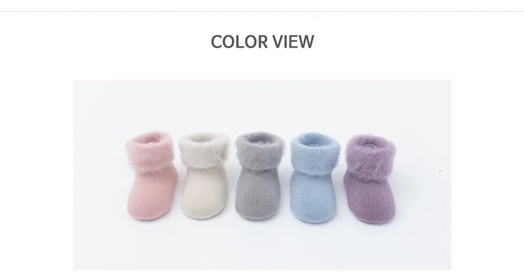 Wholesaels Thicken Baby Kids Socks Cute White Winter Soft Warm Socks for Children Boys Girls Thermal Floor Baby Socks Cotton
