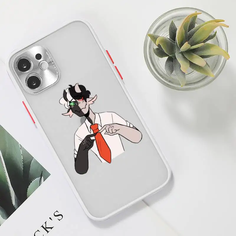 

dream smp Phone Case For iPhone 12 11 Mini Pro XR XS Max 7 8 Plus X Matte transparent White Back Cover