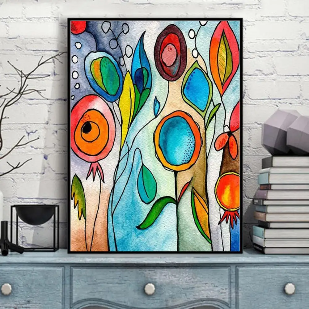 Набор для алмазной живописи сделай сам вышивки 5D абстрактная Радужная живопись