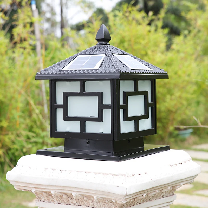 Уличная лампа столб на солнечной батарее D300 водонепроницаемый садовый