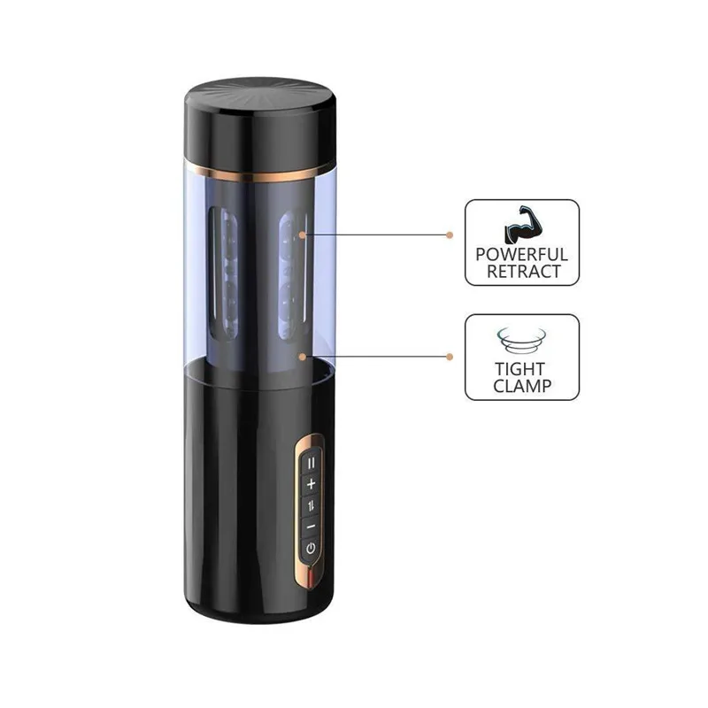 Секс шоп 7 частоты Телескопический вращающийся мужской автоматический