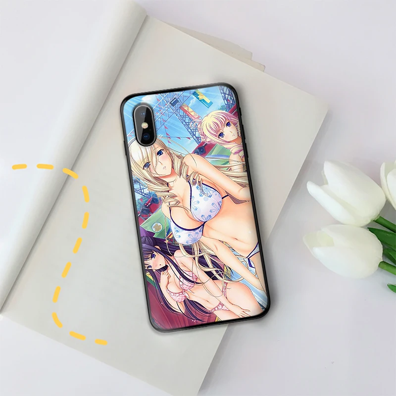 Сексуальный мягкий чехол из ТПУ с узором для девочек Apple IPhone X XR XS MAX 5 5S 5C SE 6 S 7 8 Plus