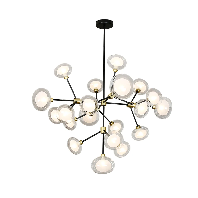 Современный стеклянный шар люстра для гостиной дизайн кухни ветка подвесной