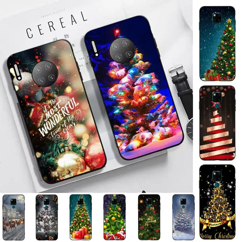 

FHNBLJ Merry Christmas tree Phone Case for Huawei Mate 20 10 9 40 30 lite pro X Nova 2 3i 7se