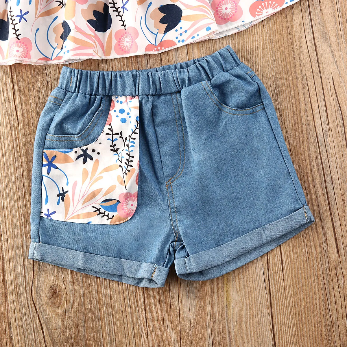 Новинка 2020 года Лидер продаж Одежда для маленьких девочек комплект из 2 предметов