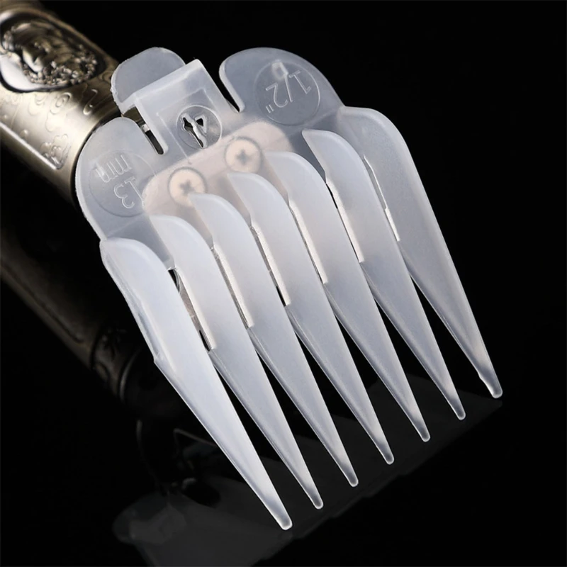 

8Pcs Professional Hair Clipper Limit Comb Guide Attachment Size Barber Replacement 3/6/10/13/16/19/22/25mm Shaving Combs