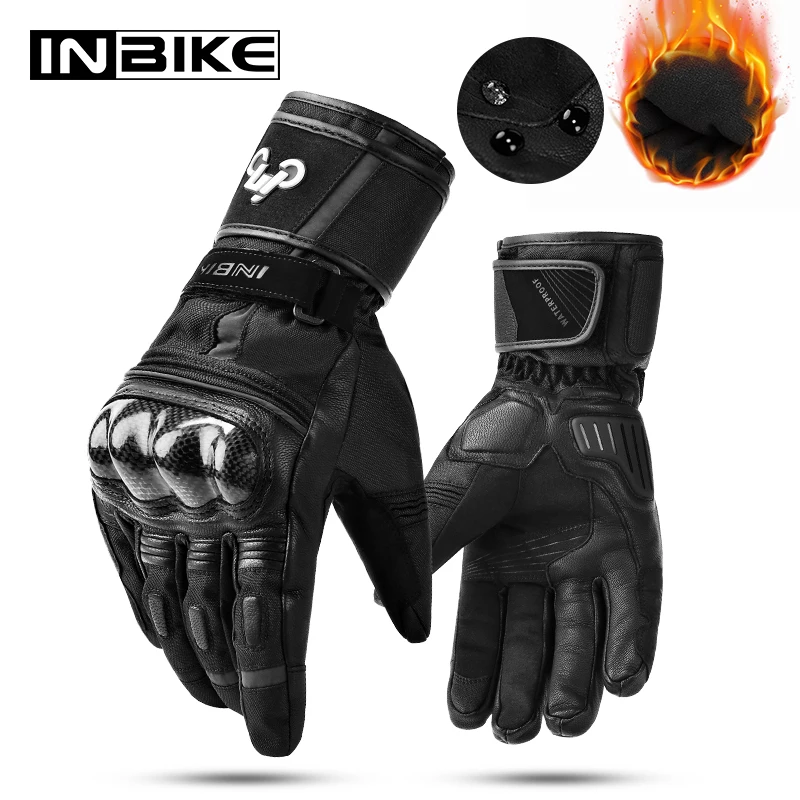 Зимние Мотоциклетные Перчатки INBIKE теплые перчатки для мотокросса мотоциклетные