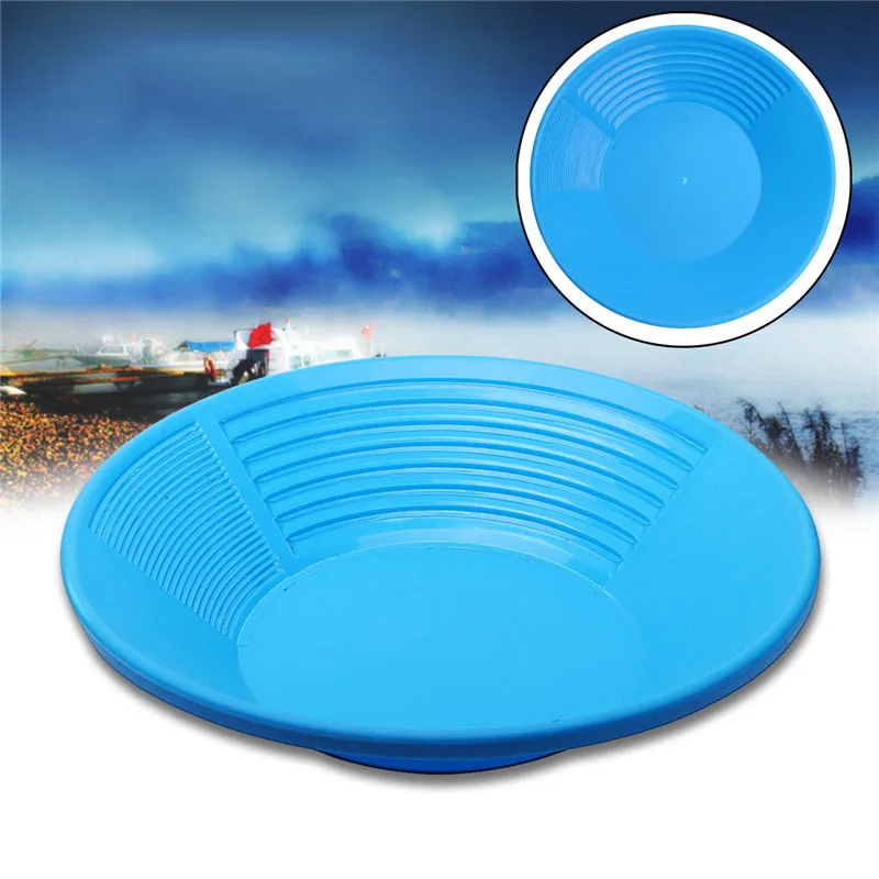 

Hot sale 1PC Plastic Gold Pan Gold Basin For Sand Mud Mineral Processing Gold Rush Tools Panning Equipment