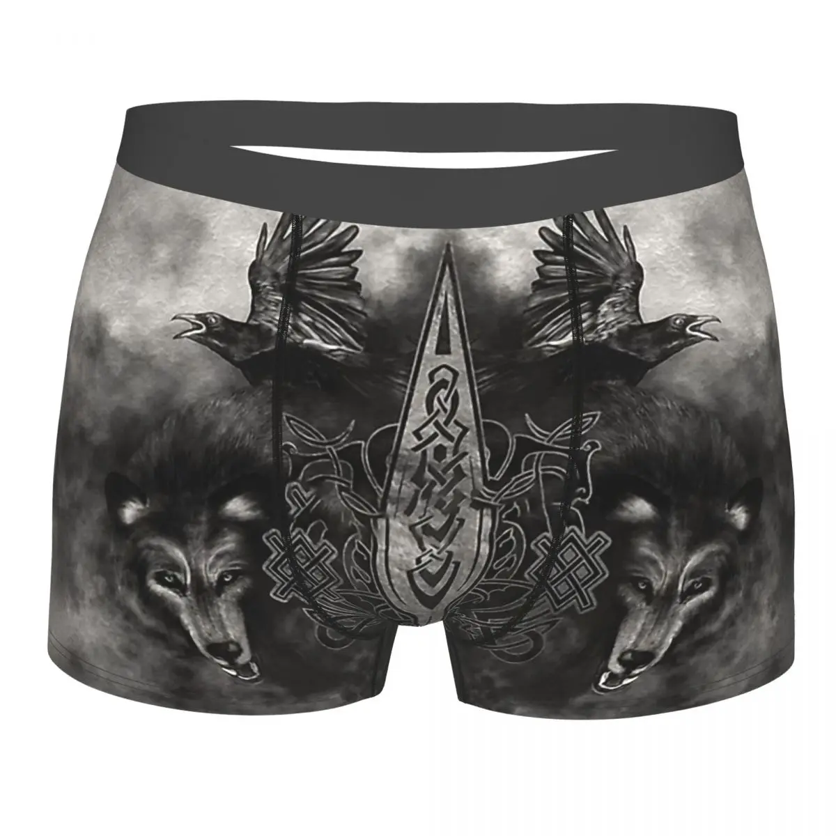 

Men's Panties Gungnir Spear Of Odin Men Boxer Underwear Cotton for Male Vikings Large Size Lot Soft