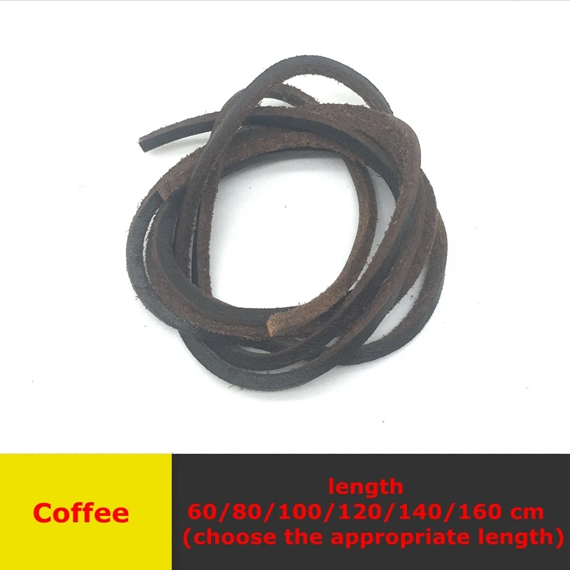 Coffee 1 пара плоские шнурки высокого качества однотонные кожаные шнурки классические разноцветные туфли для отдыха кружевные уличные шнурки унисекс - Цвет: Coffee