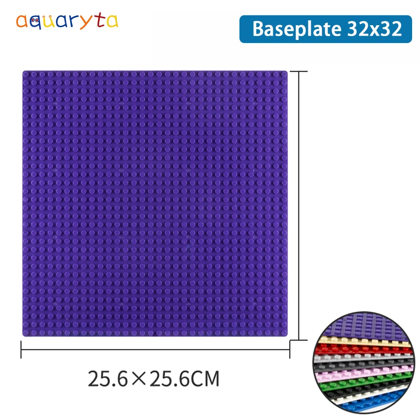 

Aquaryta 2 шт. строительный блок Базовая пластина фигурки кирпичи 32x32 Сделай Сам пластмассовые кирпичи совместимые все игрушки браслет подарок для детей 11010