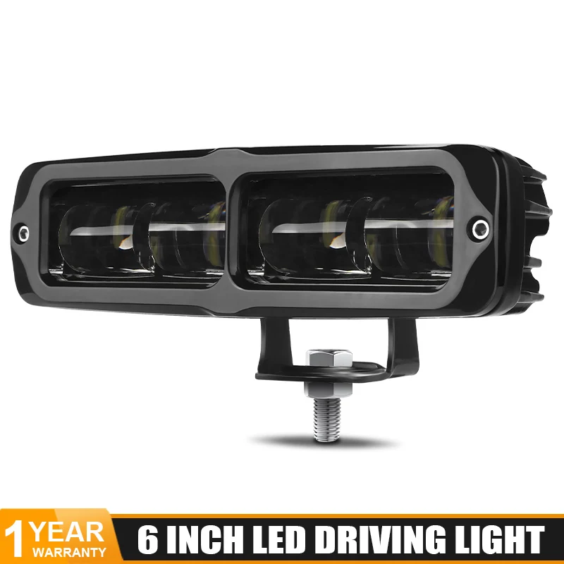 Светодиодный рабочий светильник бар 6D объектив 6 дюймов светодиодные offroad 4X4