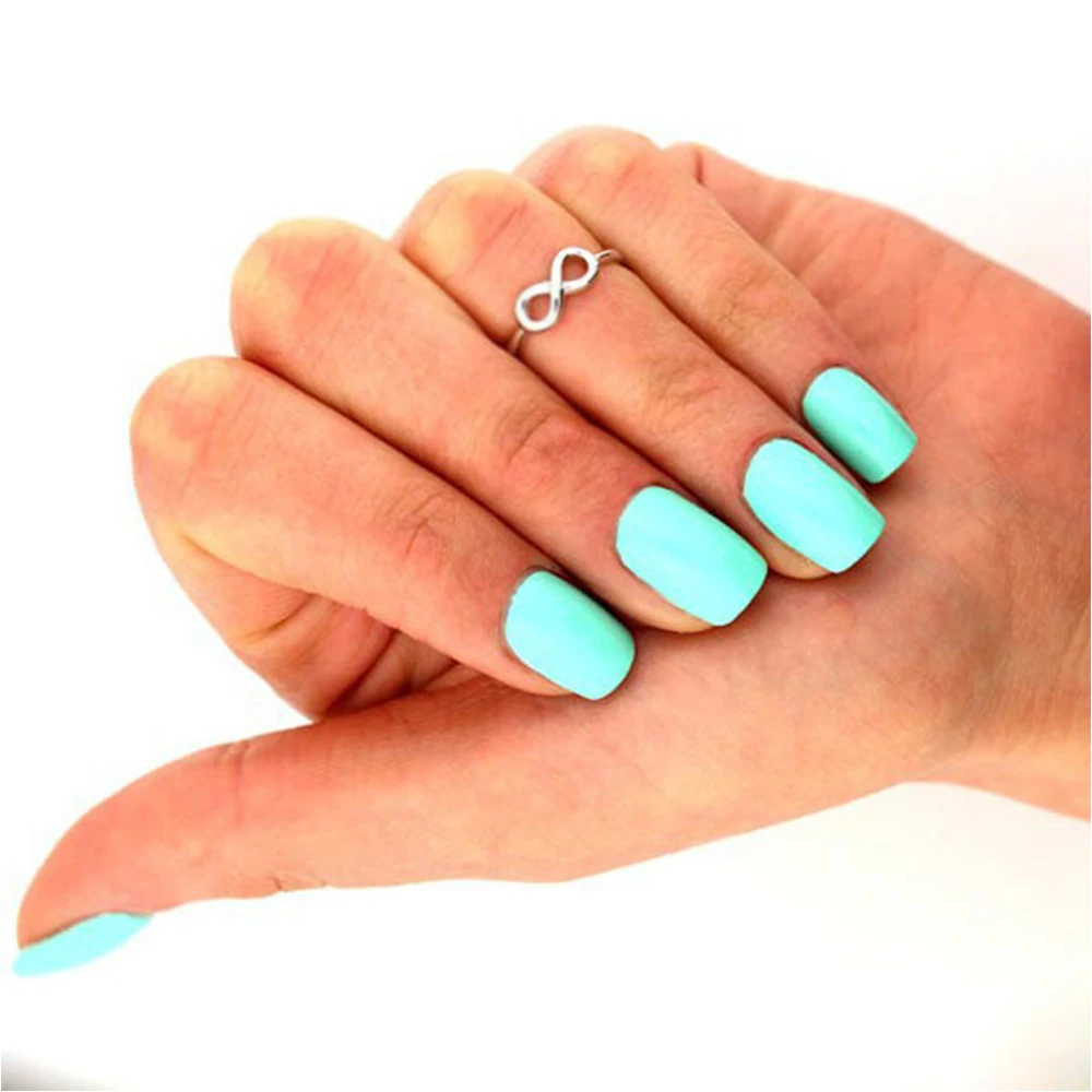 Серебряные кольца 925 Металлические 8 слов символ бесконечности кольцо для ног