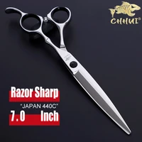 7 0 inch japan 440c steel hairdressing scissors professional barber shears hair cutting scissors pet dog grooming scissors