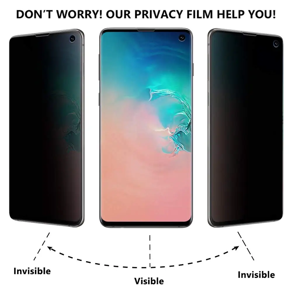 9D полное покрытие черное конфиденциальность для SAMSUNG Galaxy S10e антибликовое