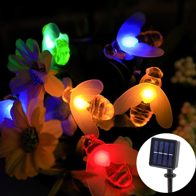 

Solar Led Light Outdoor Fairy Lights Waterproof Dragonfly/butterfly String Lights Christmas Tree Decoration New Year for Garden