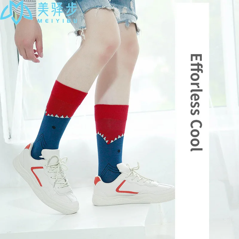 100 Pairs Fashion Socks Male Hip Hop Ins Fashion Mid Tube Stockings Skateboarding Fashion Socks Girl Boy Gift