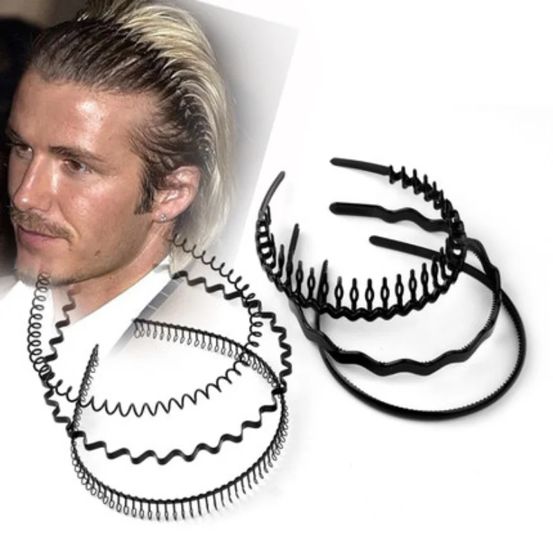 Обруч для волос с волнистыми волосами мужчин и женщин эластичный спортивный