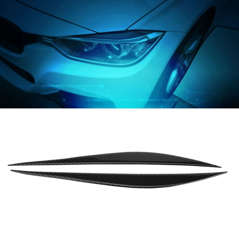 Накладка на веки фар из углеродного волокна для бровей декоративная наклейка Bmw 3